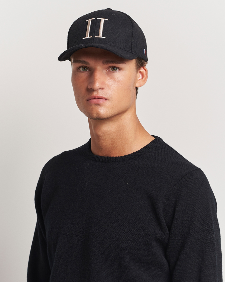 Herren |  | LES DEUX | Encore Wool Baseball Cap Black/Ivory