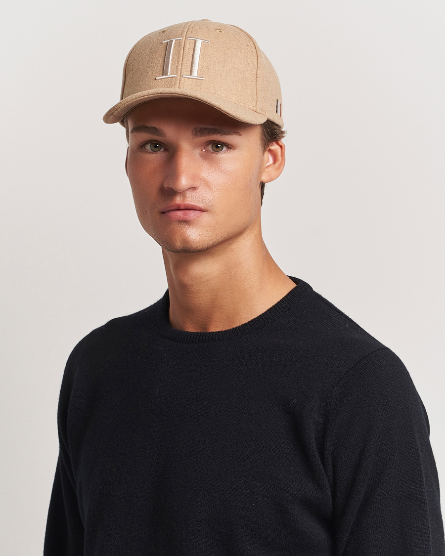 Herren | Hüte & Mützen | LES DEUX | Encore Wool Baseball Cap Dark Sand Melange