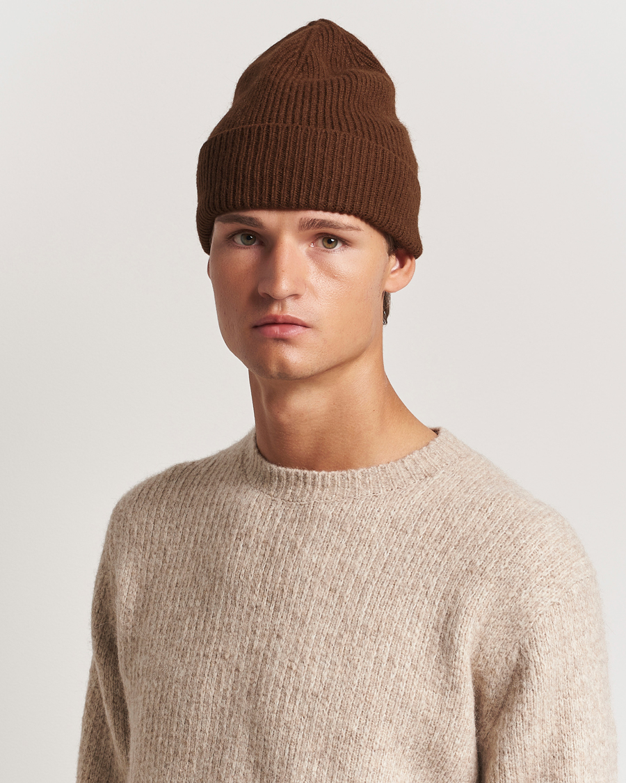 Herren |  | Le Bonnet | Lambswool/Caregora Beanie Walnut