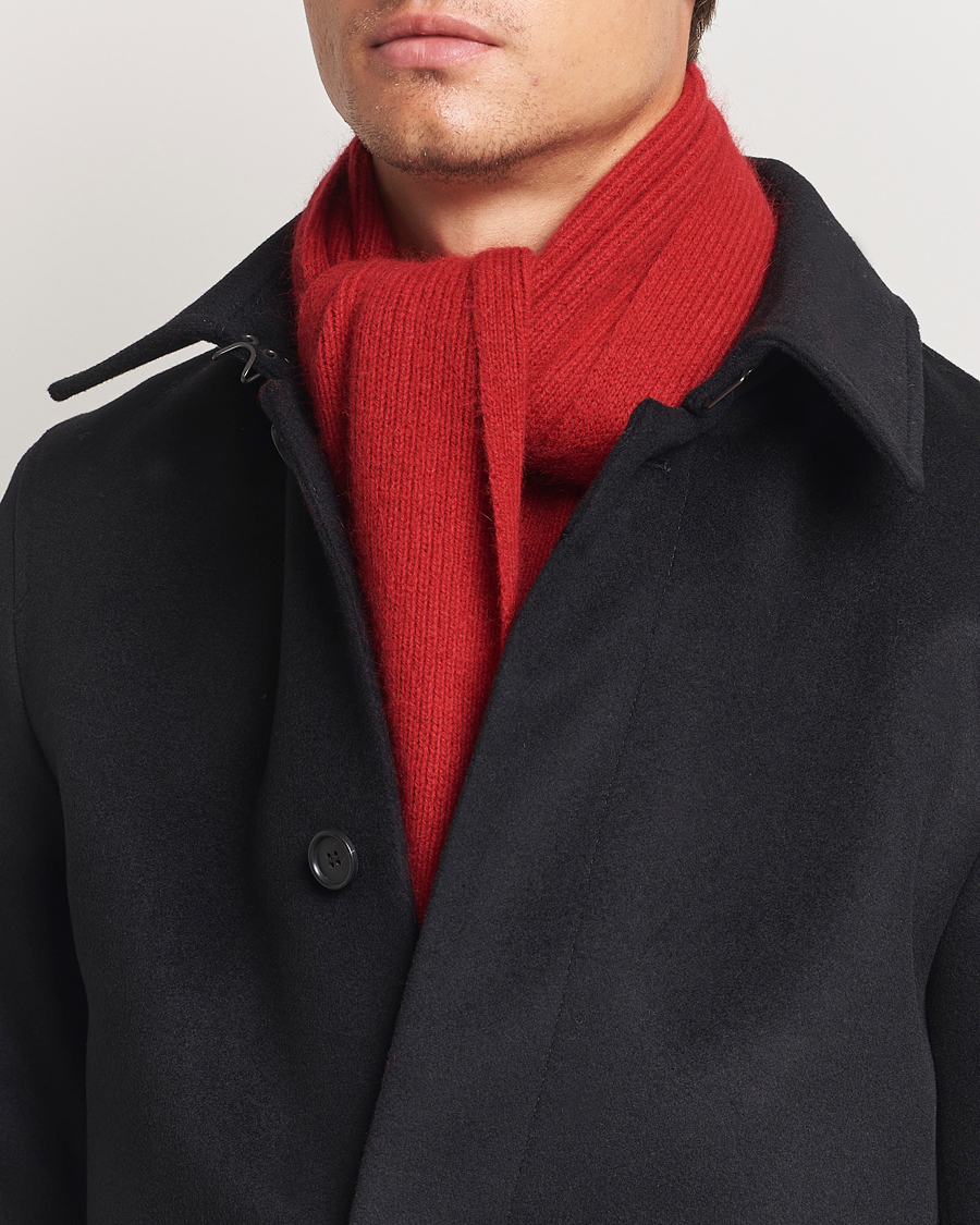 Herren |  | Le Bonnet | Lambswool/Caregora Scarf Framboise