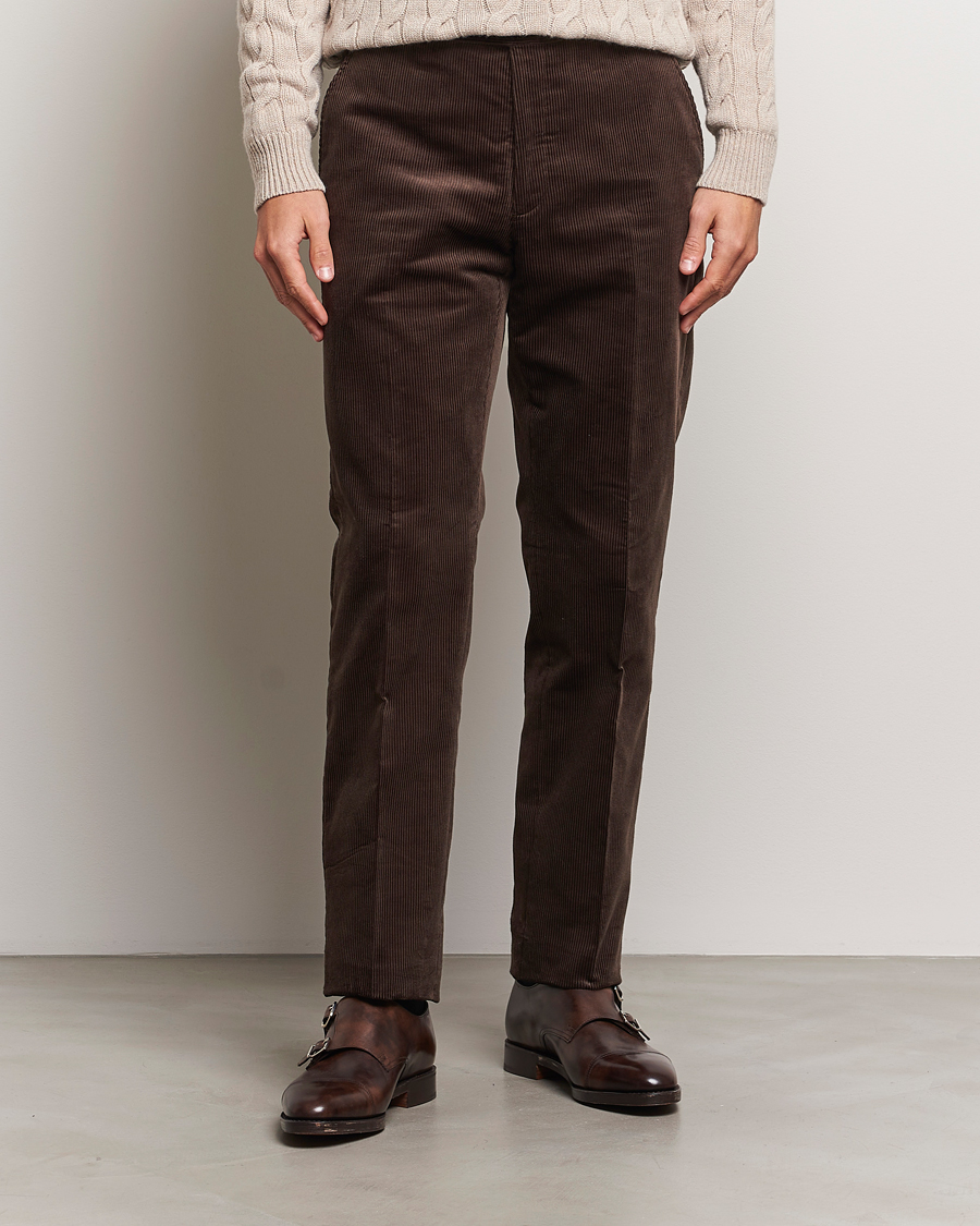 Herren |  | Ralph Lauren Purple Label | Wale Corduroy Trousers Brown