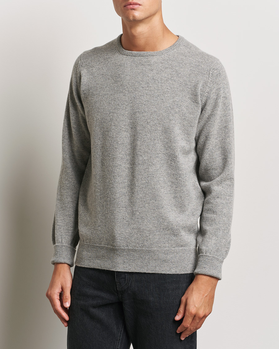 Herren | Pullover | William Lockie | Rob Lambswool Crewneck Flannel