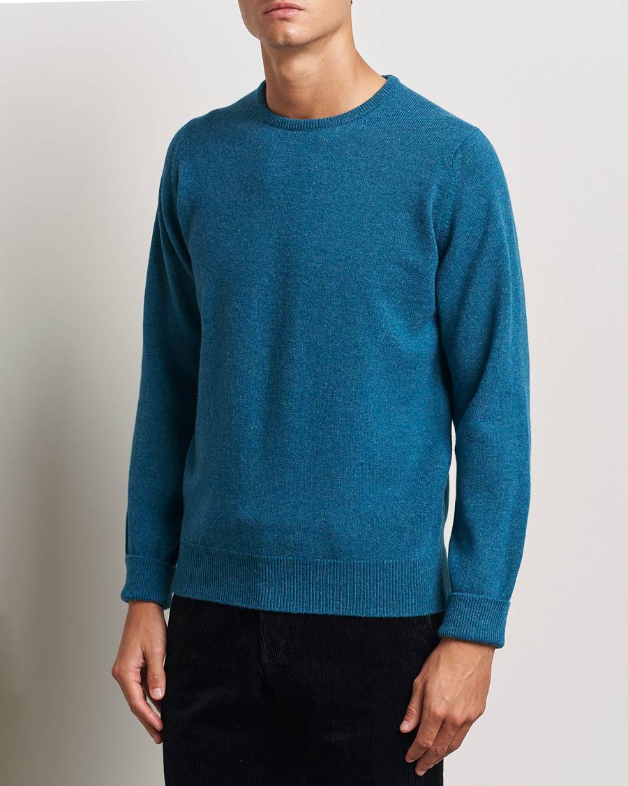 Herren | Kleidung | William Lockie | Rob Lambswool Crewneck Mallard