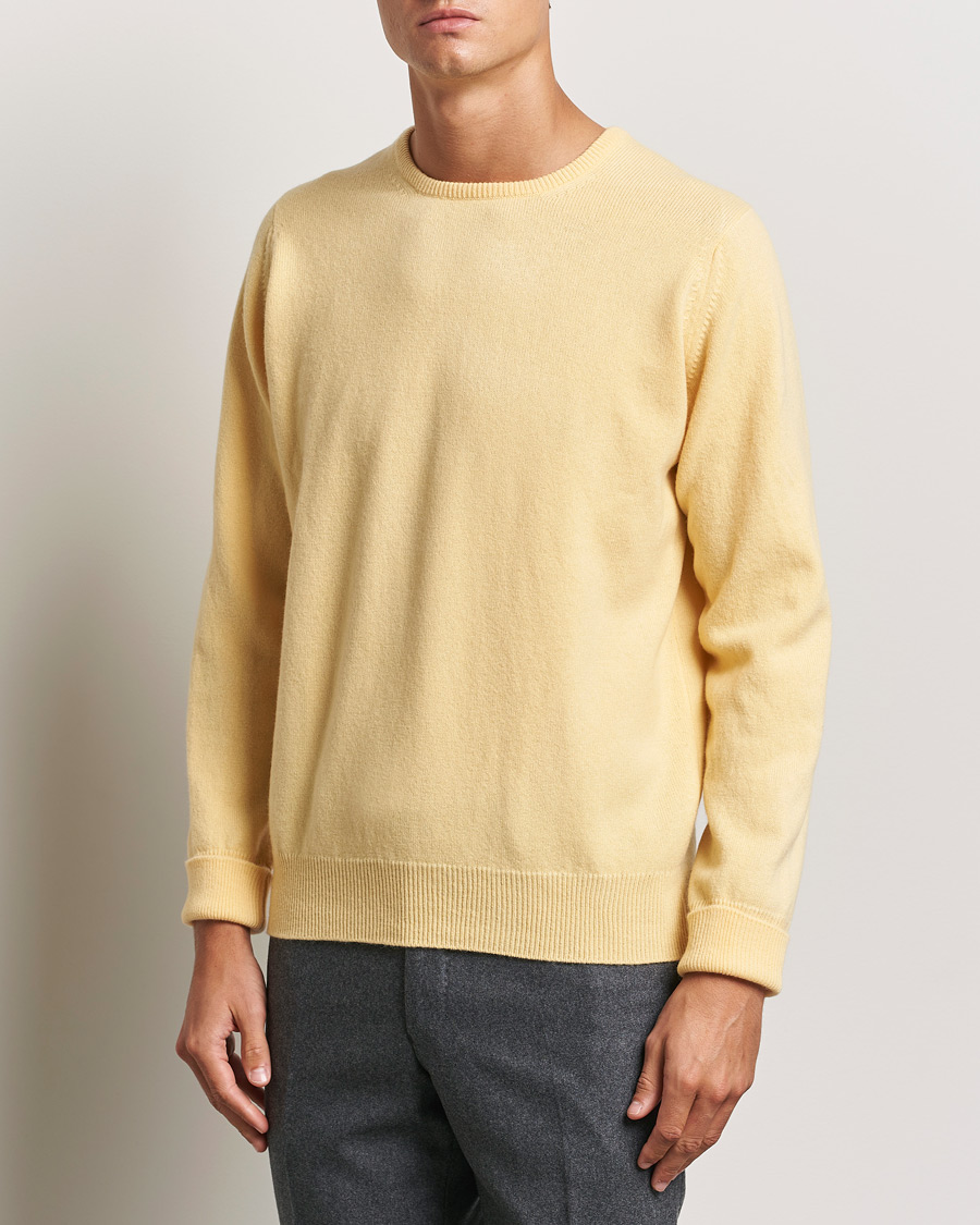 Herren | Pullover | William Lockie | Rob Lambswool Crewneck Solar