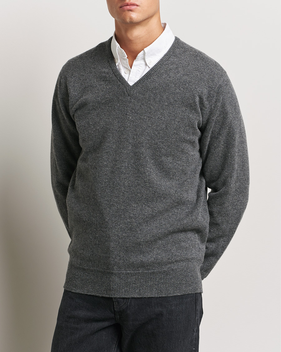 Herren | Kleidung | William Lockie | Rob Lambswool V-Neck Cliff