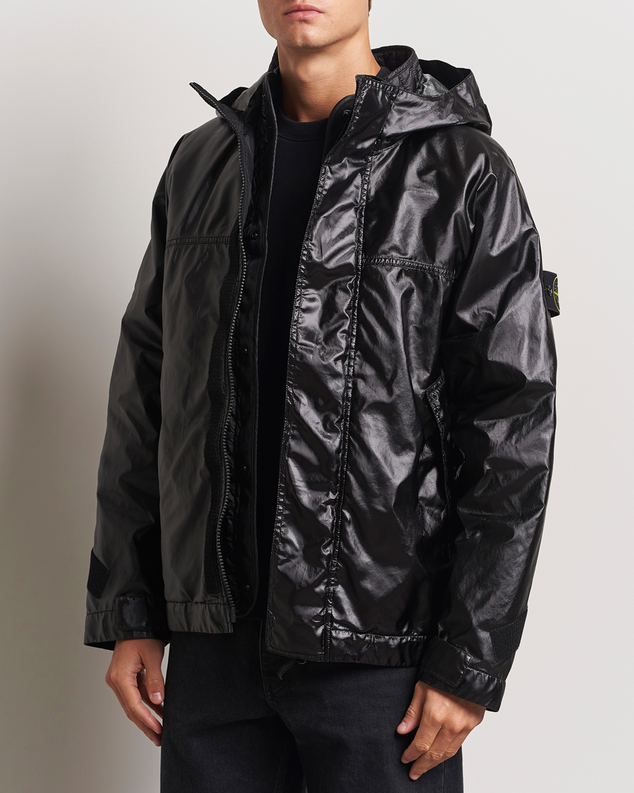 Herren |  | Stone Island | Glass Cover-TC Garment Dyed Detach Vest Jacket Black