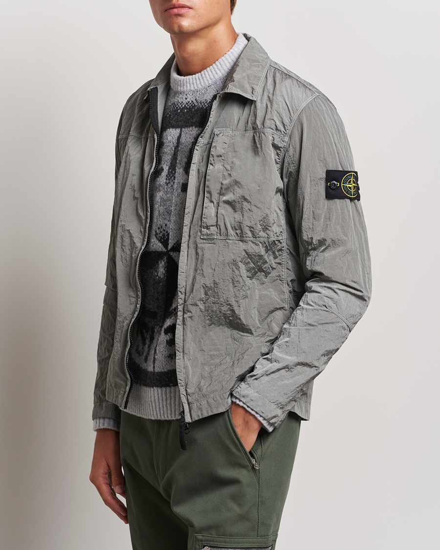 Herren | Frühlingsjacken | Stone Island | Nylon Metal Zip Overshirt Grey