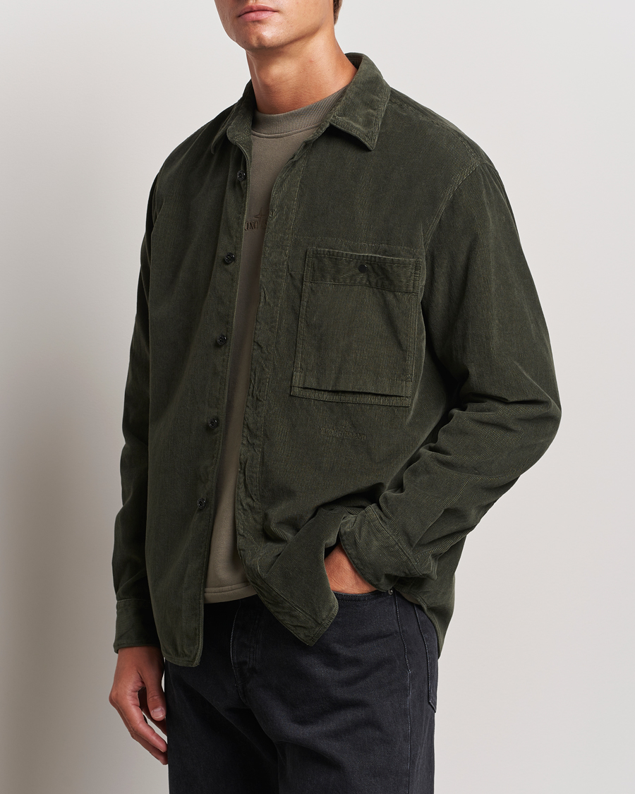 Herren | Freizeithemden | Stone Island | Cotton Cord Overshirt Musk