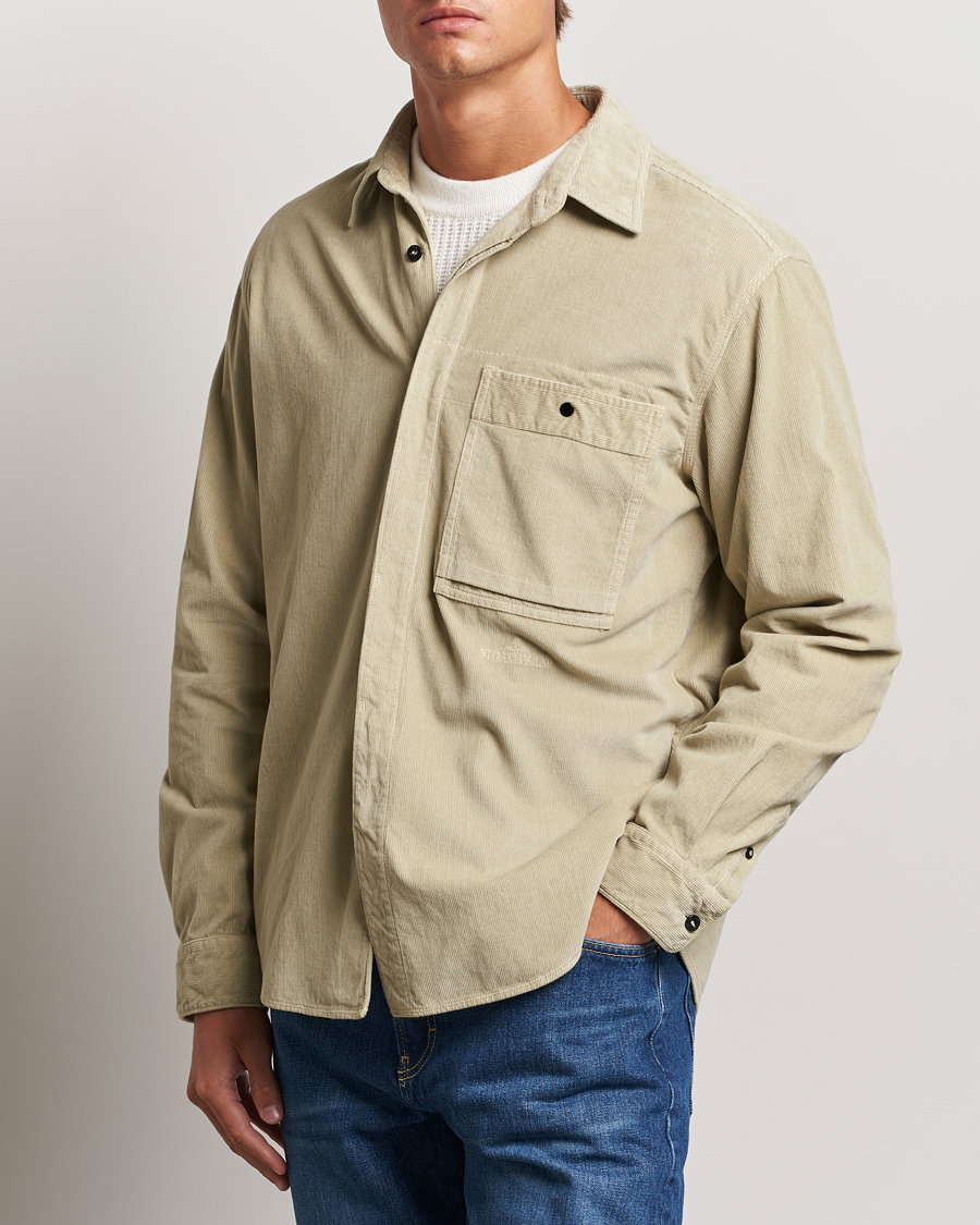 Herren | Frühlingsjacken | Stone Island | Cotton Cord Overshirt Plaster