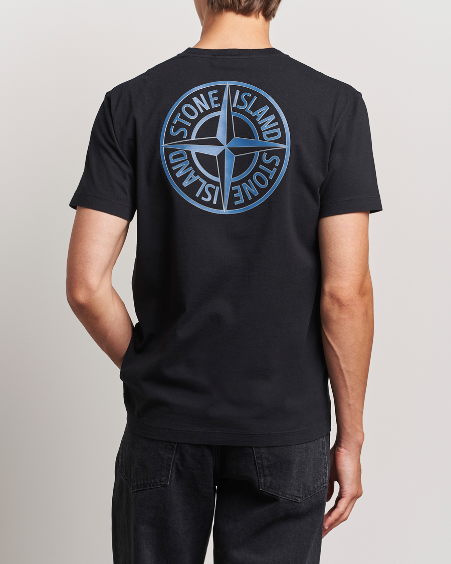 Herren |  | Stone Island | Garment Dyed Jersey Logo T-Shirt Black
