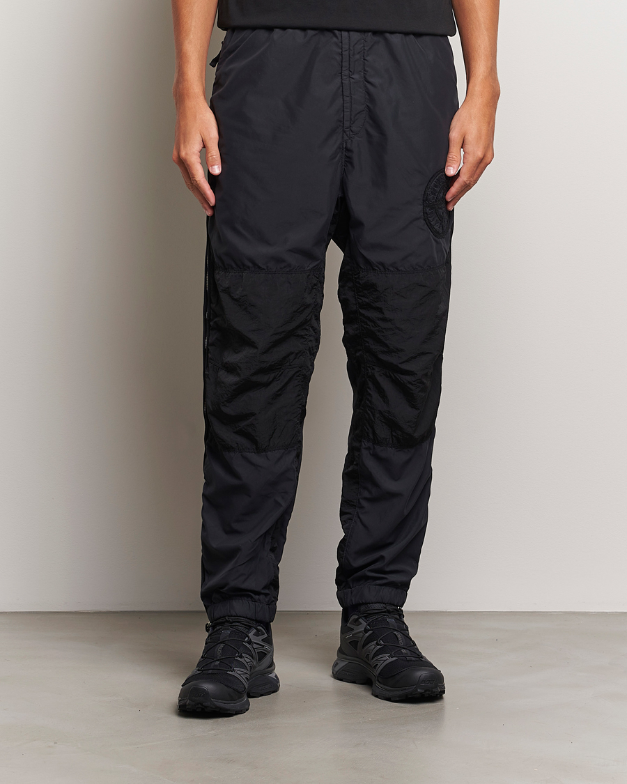 Herren | Funktionshosen | Stone Island | Washed Nylon Jogger Pants Black