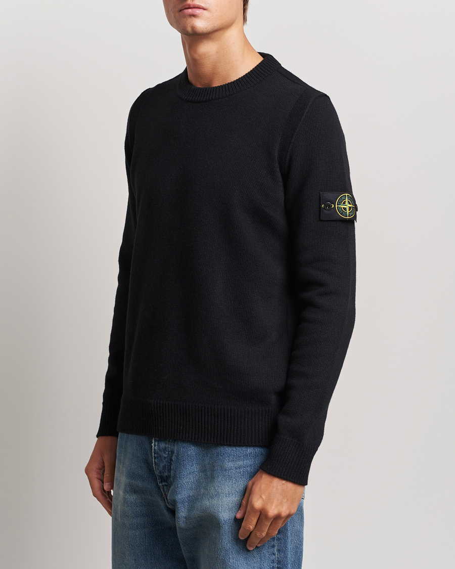 Herren |  | Stone Island | Knitted Lambwool Sweater Black