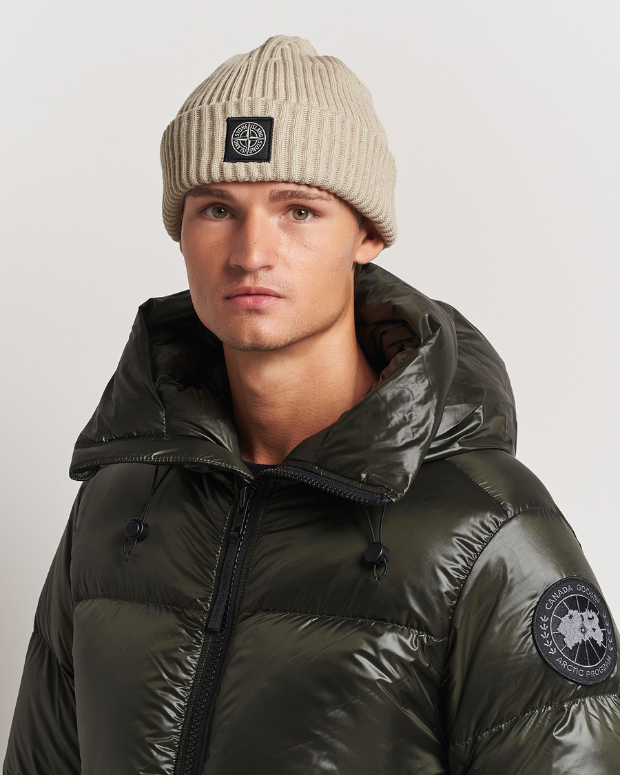 Herren |  | Stone Island | Full Rib Wool Beanie Plaster