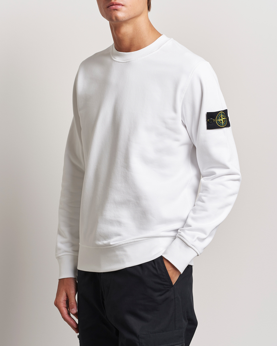 Herren |  | Stone Island | Garment Dyed Fleece Sweatshirt White