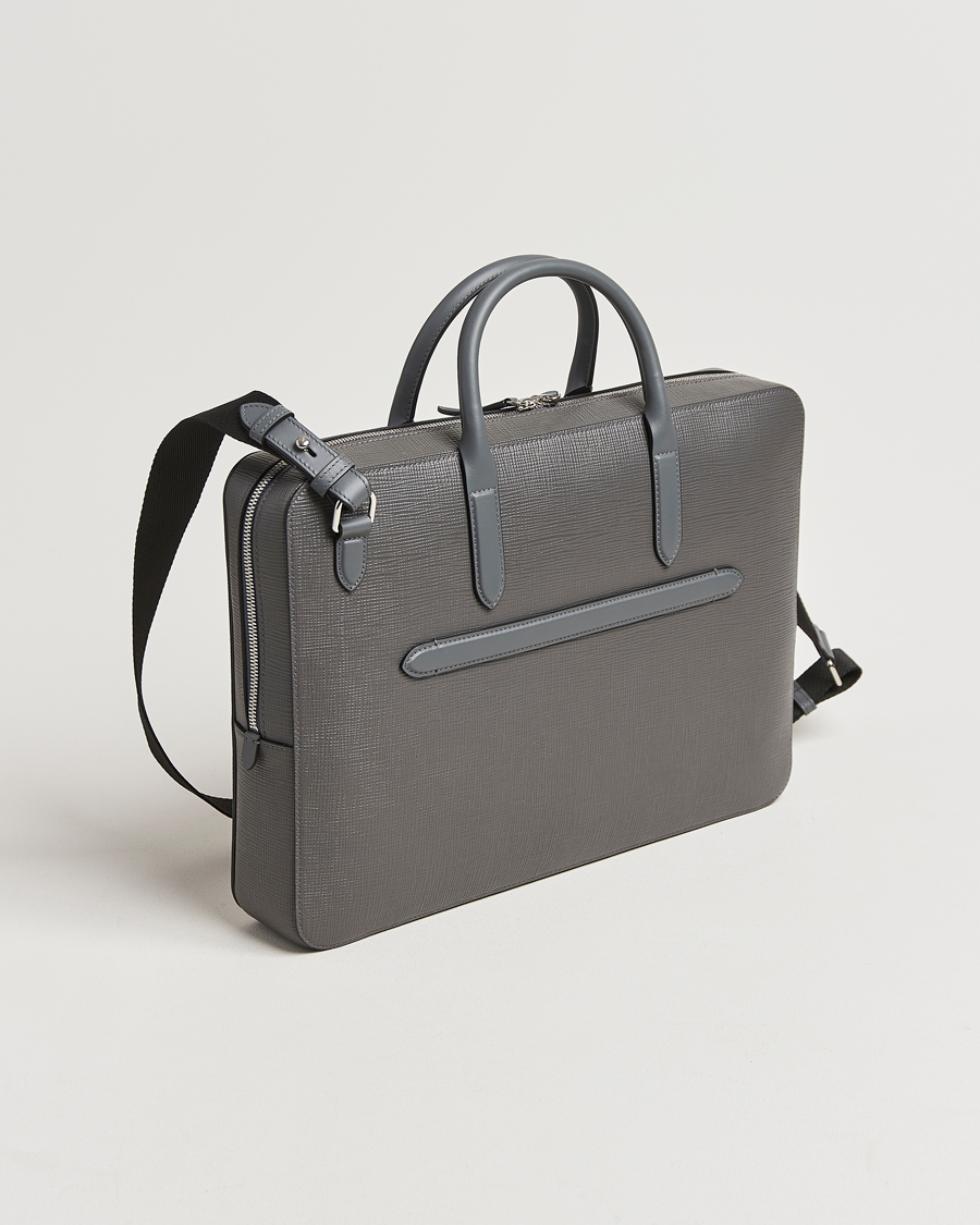 Herren |  | Smythson | Panama Lightweight Briefcase Storm Grey