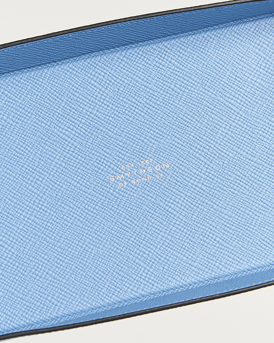 Herren |  | Smythson | Panama Leather Trinket Tray Blue Nile