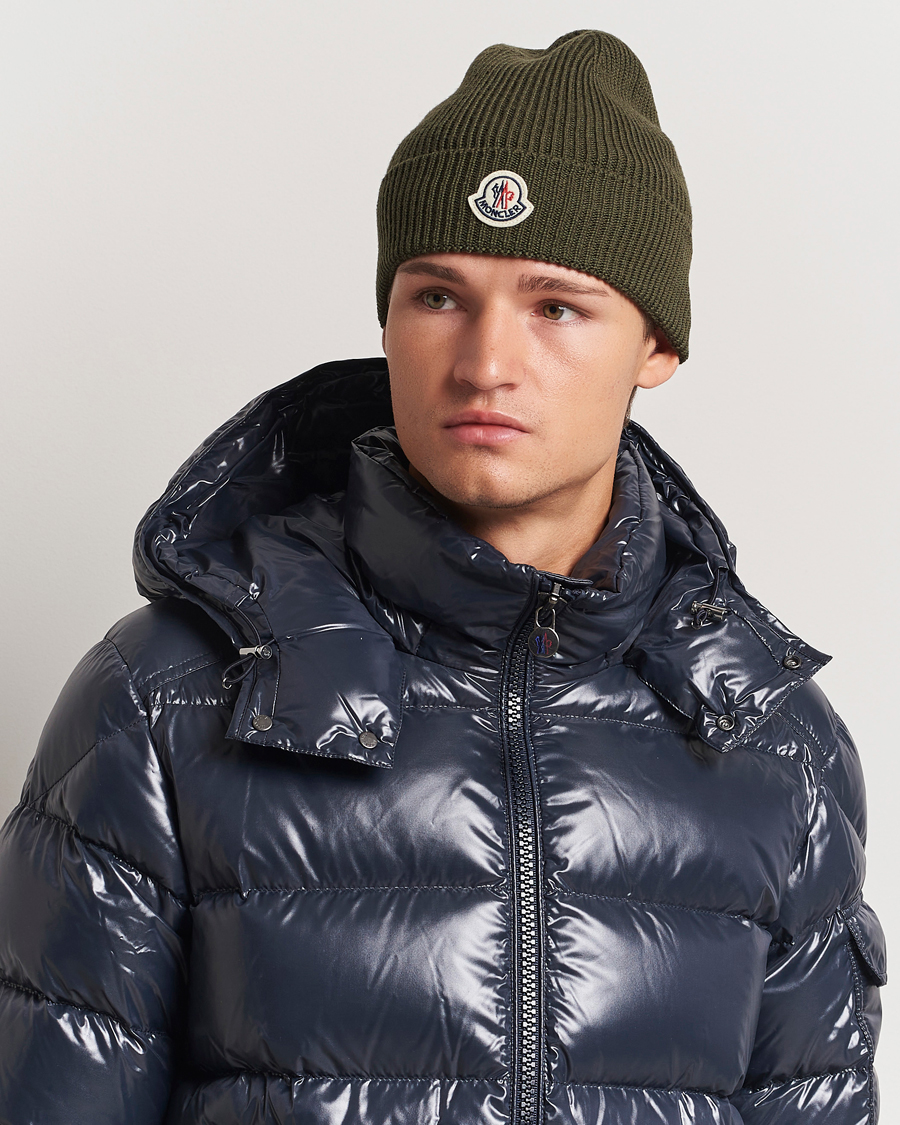 Herren |  | Moncler | Rib Wool Beanie Military