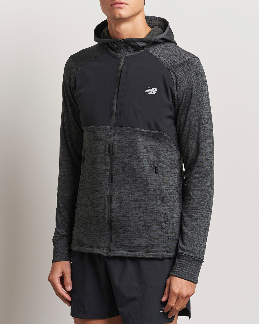 Herren |  | New Balance Running | Heat Grid  Hooded Full Zip Black