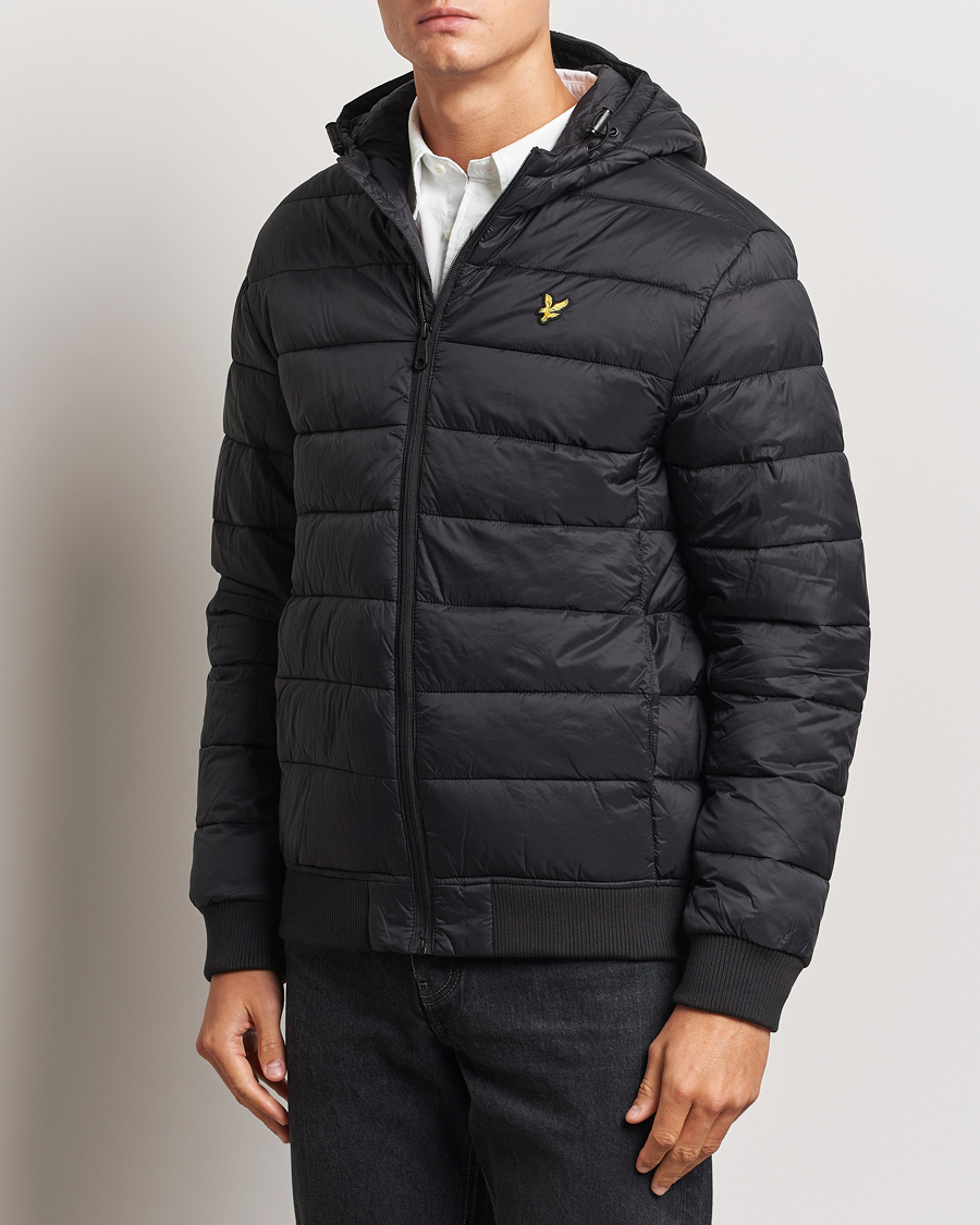 Herren |  | Lyle & Scott | Wadded Hooded Jacket Jet Black