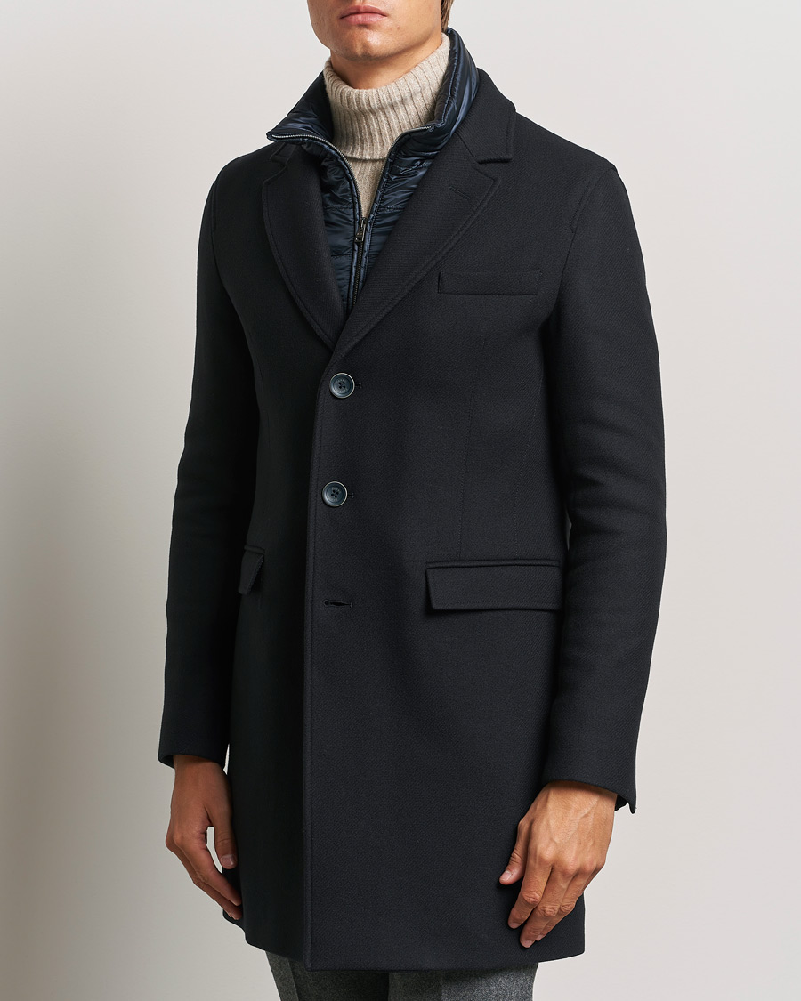 Herren |  | Herno | Wool Zip Coat Navy