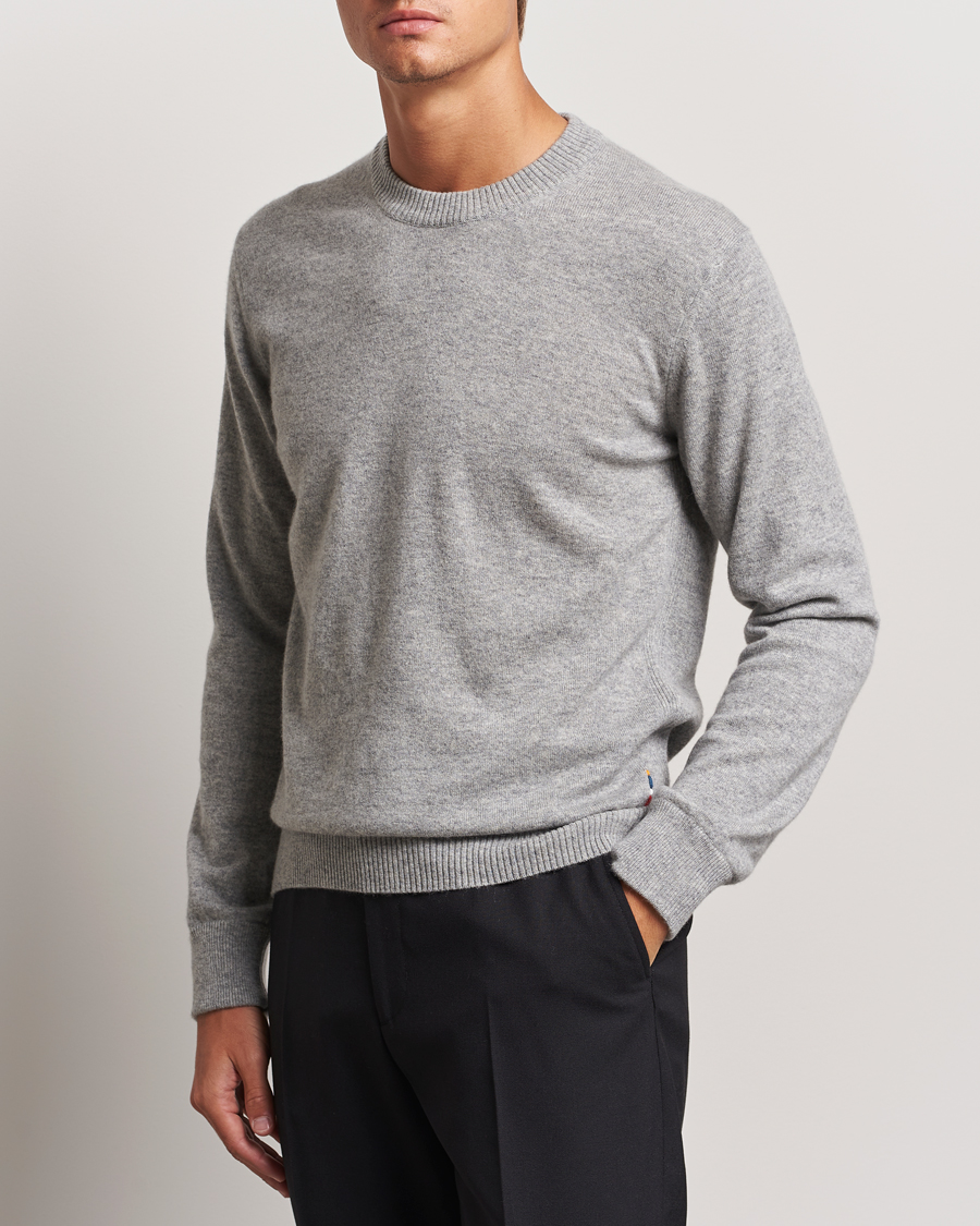 Herren |  | Orlebar Brown | Levar Cashmere Crewneck Oyster Grey