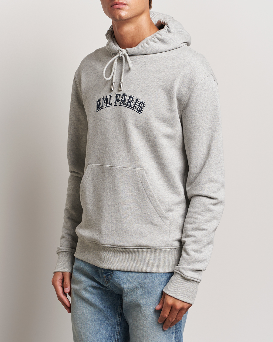 Herren |  | AMI | Paris Logo Hoodie Heather Ash Grey