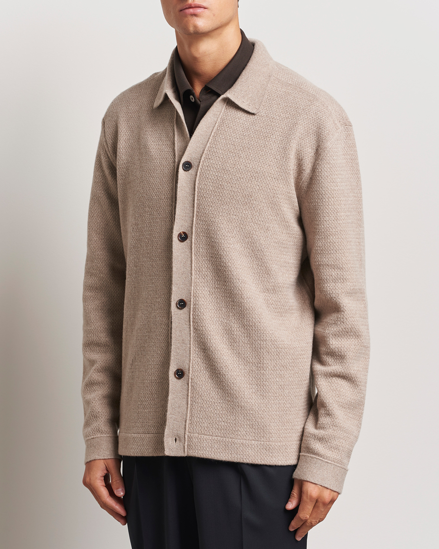 Herren |  | Zegna | Oasi Cashmere Collared Cardigan Beige