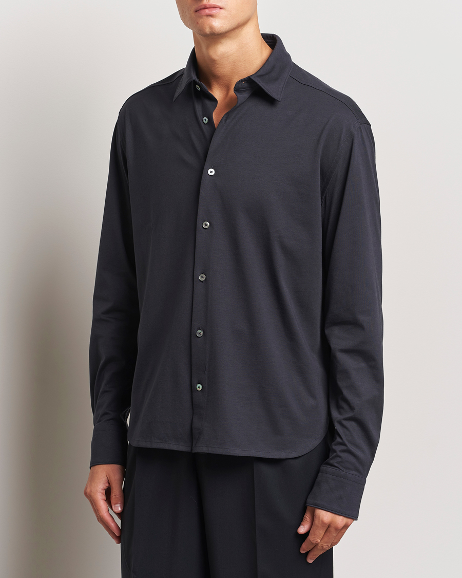 Herren |  | Zegna | Cotton Jersey Shirt Navy