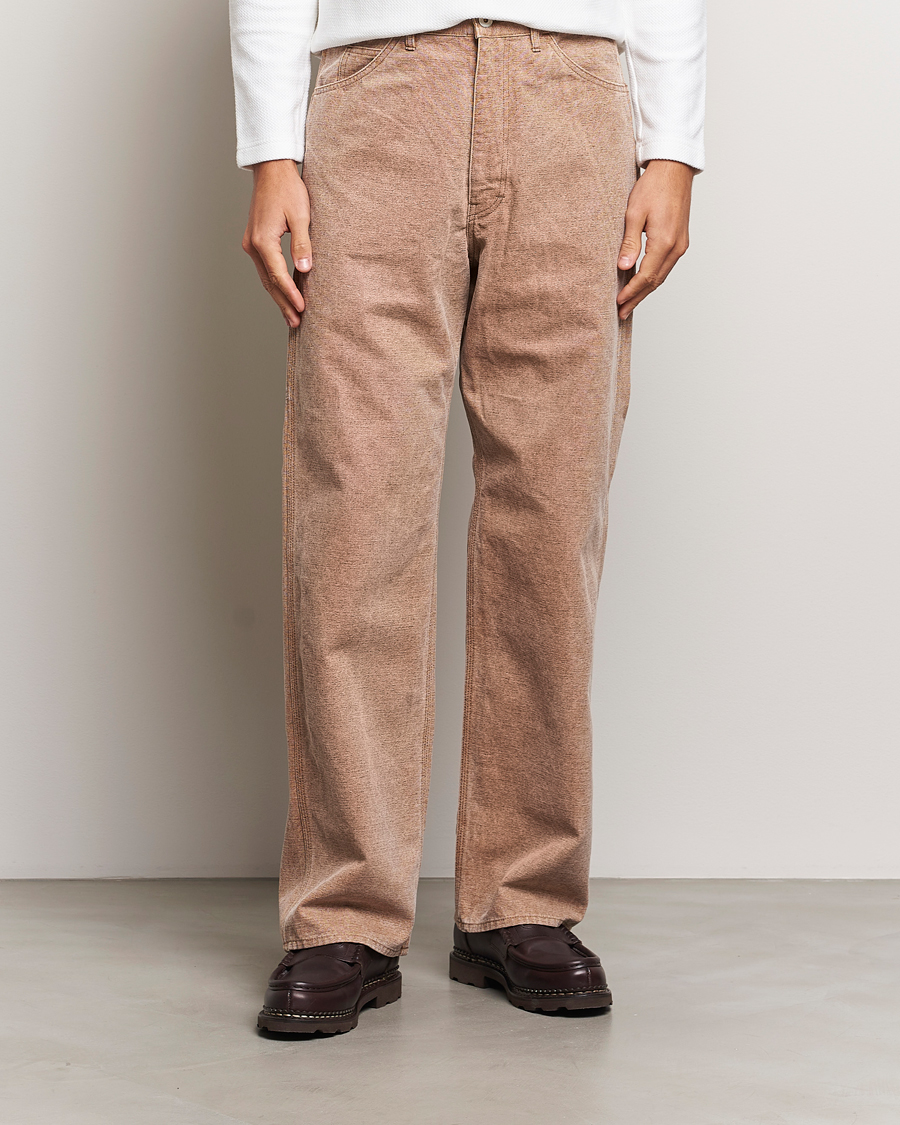 Herren |  | Auralee | Washed Canvas Pants Light Brown