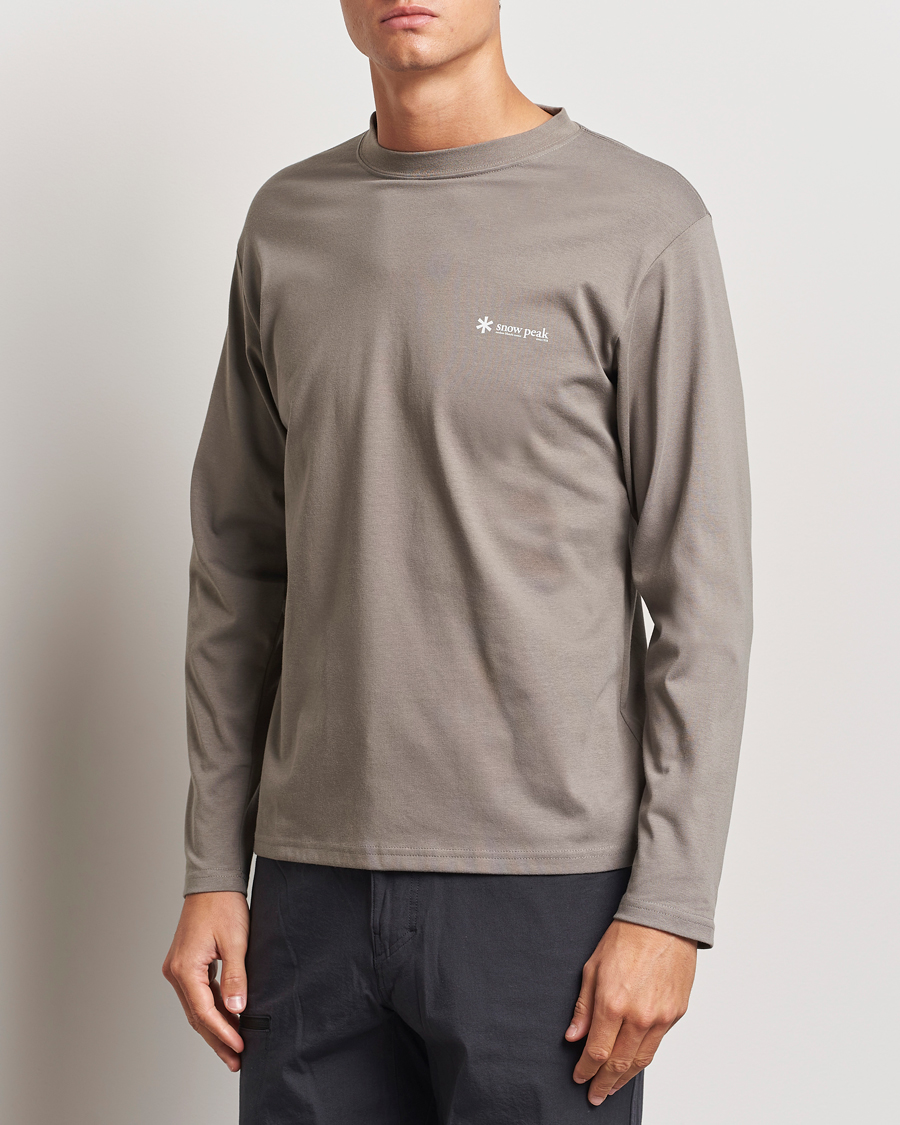 Herren |  | Snow Peak | Onepoint Long Sleeve T-Shirt Greige