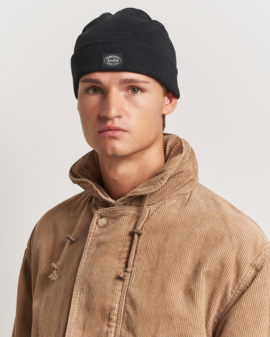 Herren |  | Snow Peak | Flat Knit Cap Black