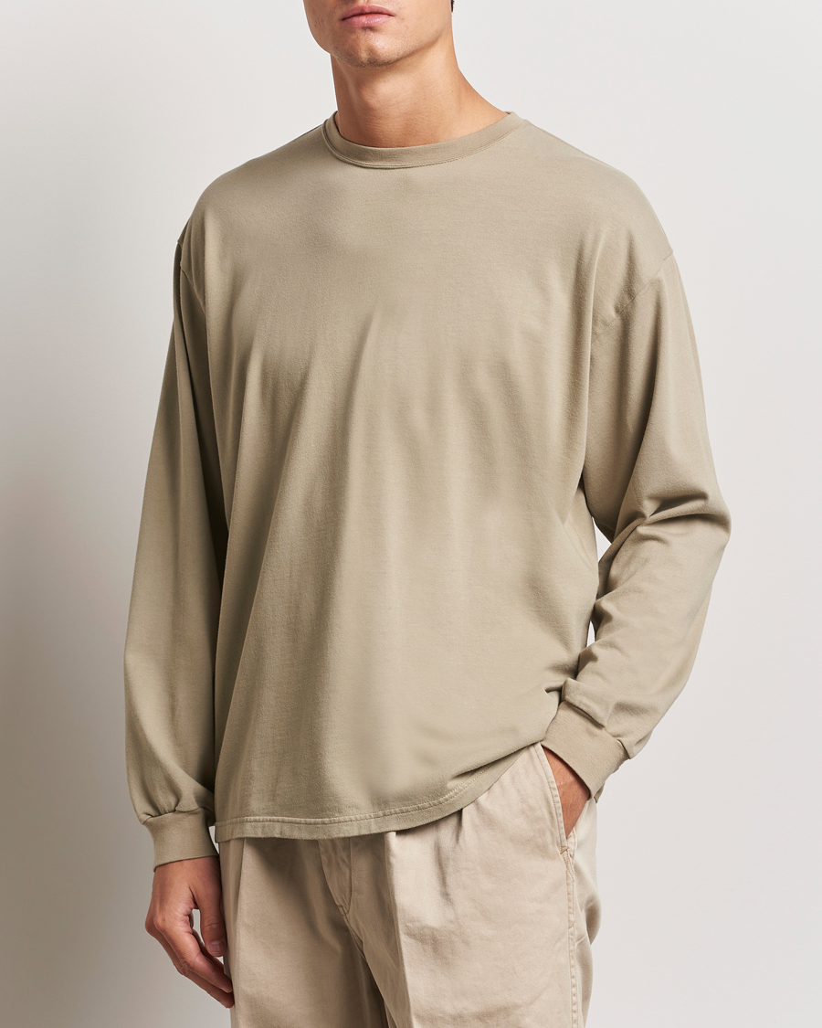 Herren |  | orSlow | Relax Fit Long Sleeve T-Shirt Olive Drab