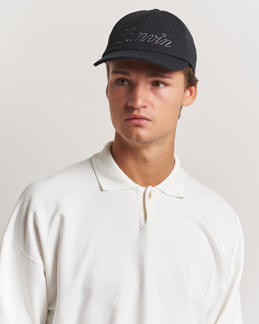 Herren |  | Lanvin | Flannel Baseball Cap Anthracite