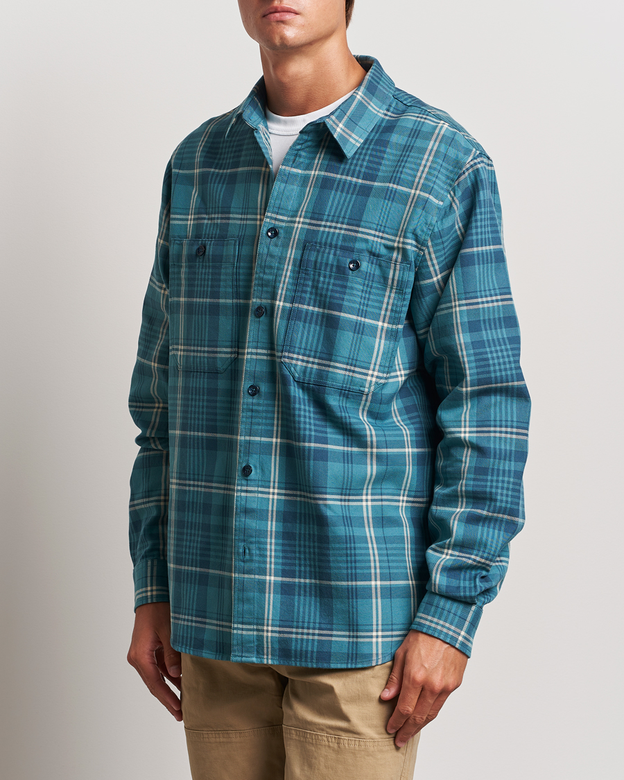 Herren |  | Peak Performance | Heavy Flannel Cotton Shirt Checked Blue