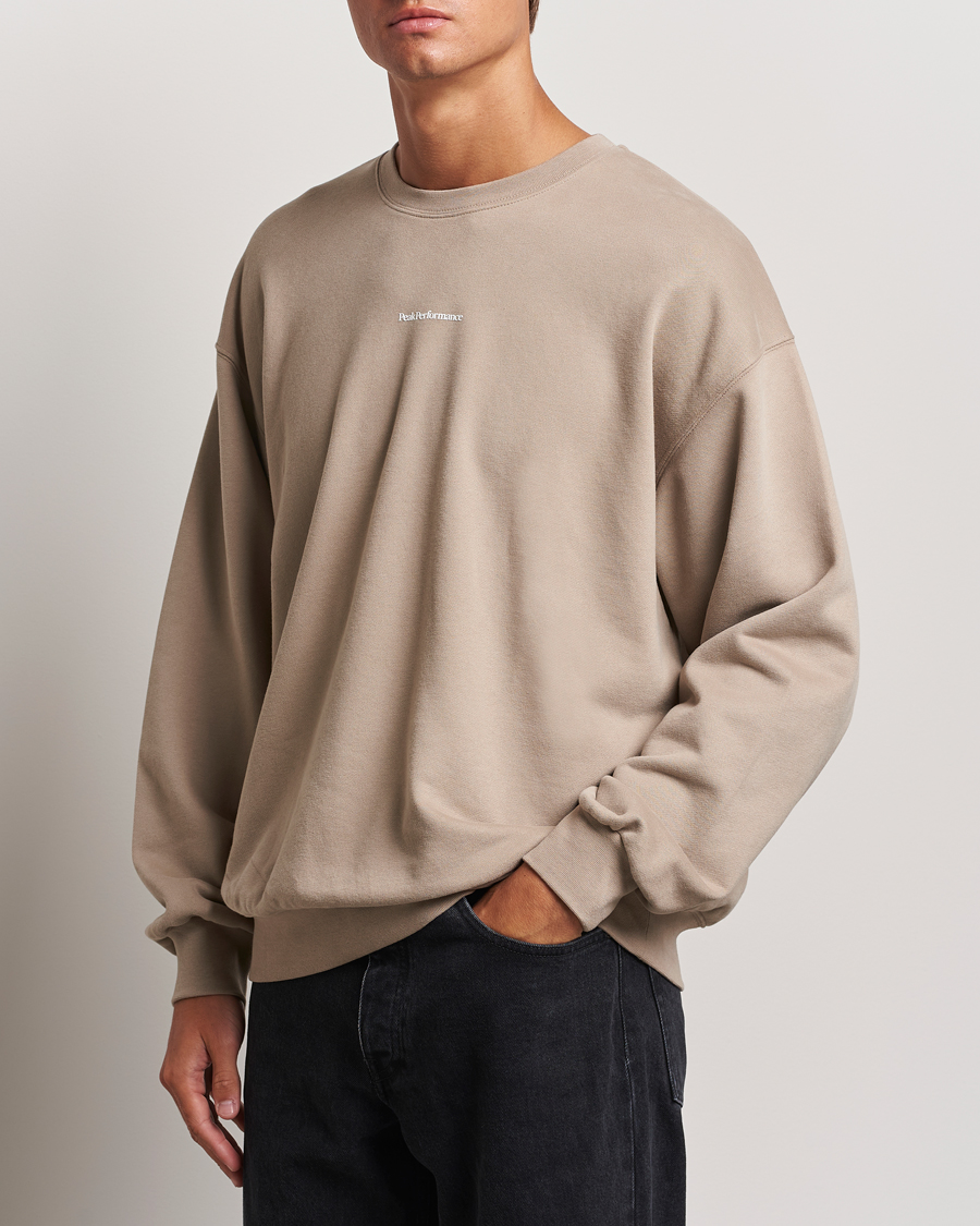 Herren |  | Peak Performance | Original Terry Crew Sweatshirt Avid Beige