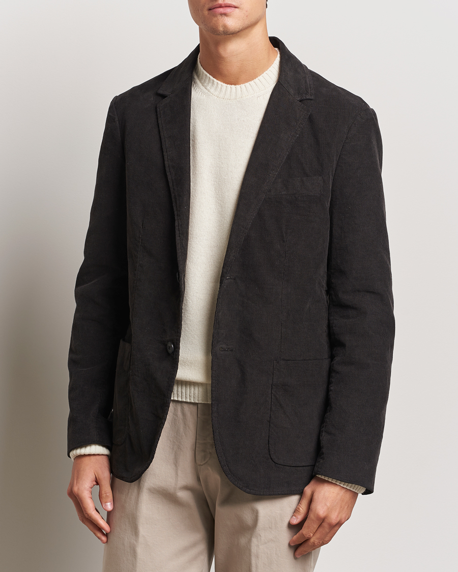 Herren | Smart Casual | Sunspel | Relaxed Corduroy Blazer Coffee