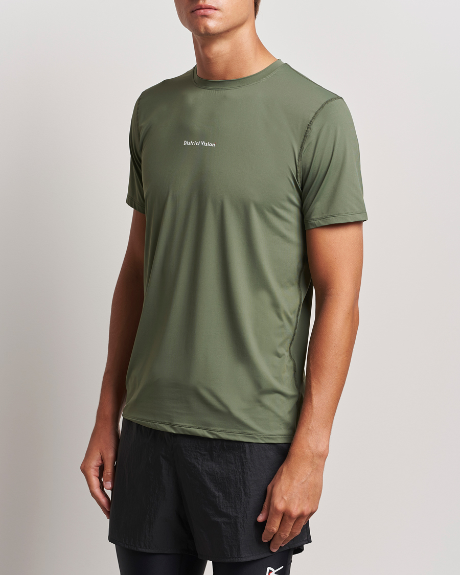 Herren |  | District Vision | Ultralight Aloe Short Sleeve Sage