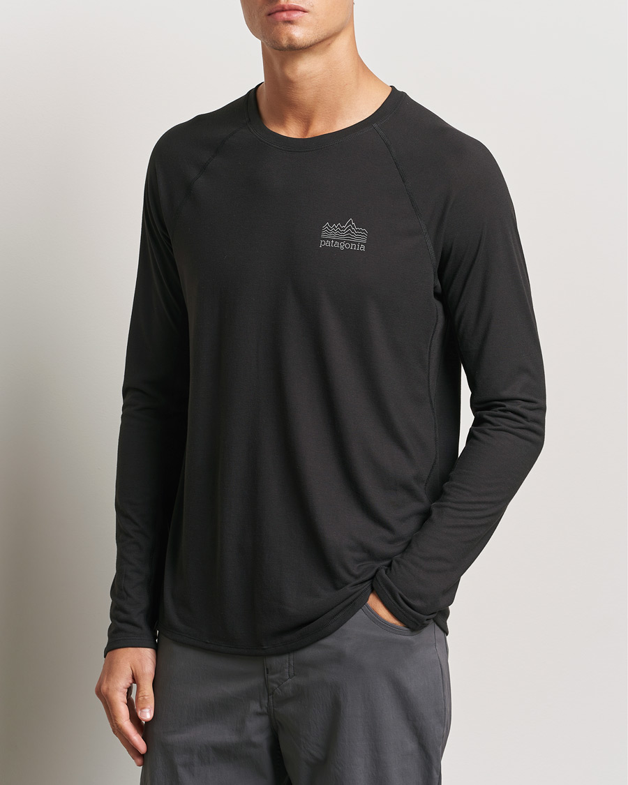 Herren | Langarm T-Shirt | Patagonia | Long Sleeve Cap Cool Trail Graphic Shirt Black