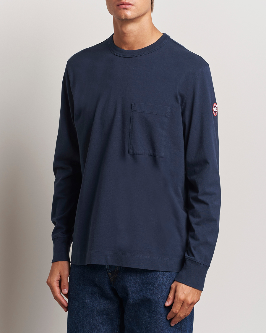 Herren |  | Canada Goose | Gladstone Long Sleeve T-Shirt Atlantic Navy