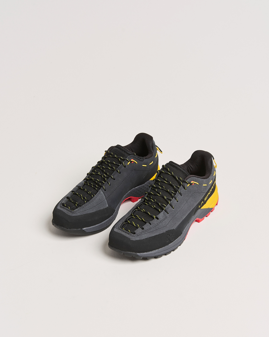 Herren | Trail Sneaker | La Sportiva | TX Guide Leather Carbon/Yellow