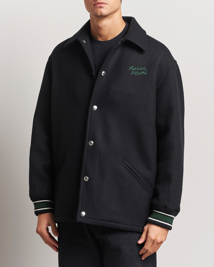 Herren |  | Maison Kitsuné | Varsity Jacket Black