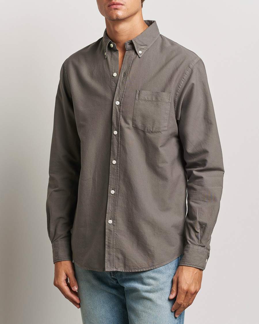 Herren |  | Colorful Standard | Classic Organic Oxford Button Down Shirt Storm Grey