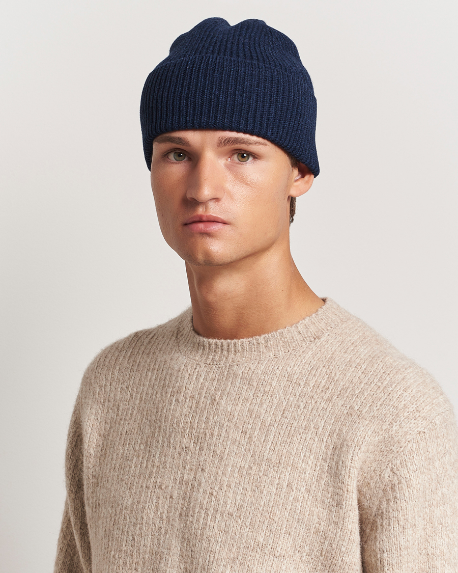 Herren |  | Colorful Standard | Merino Wool Beanie Marine Blue