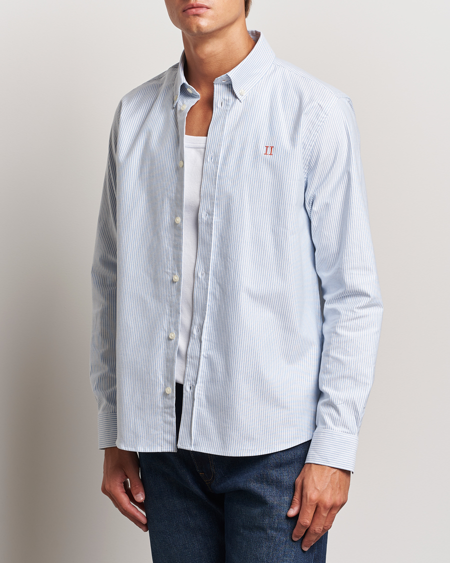 Herren |  | LES DEUX | Konrad Contrast Oxford Shirt Light Blue/White