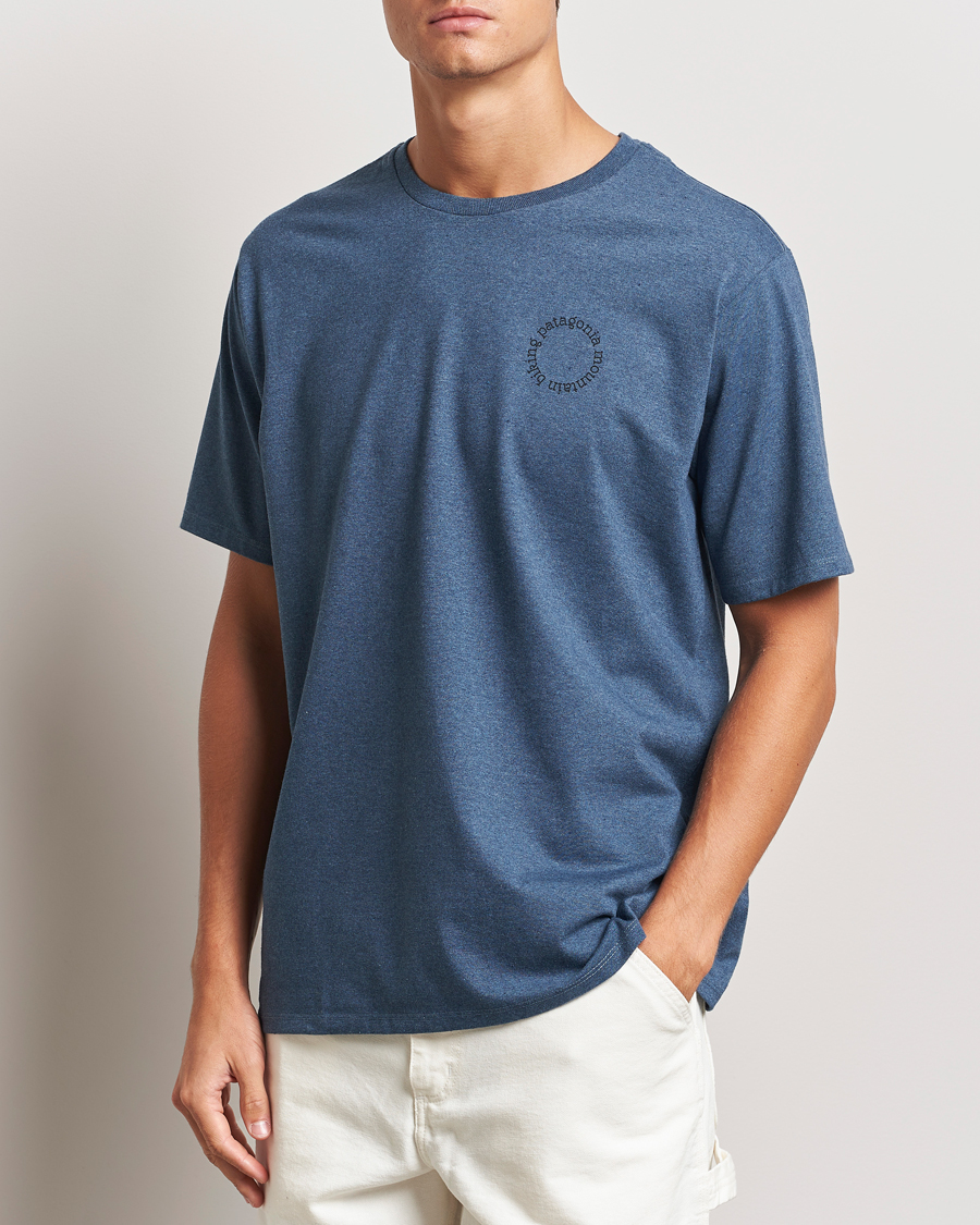 Herren | Kurzarm T-Shirt | Patagonia | Spoke Stencil Responsibili T-Shirt Utility Blue