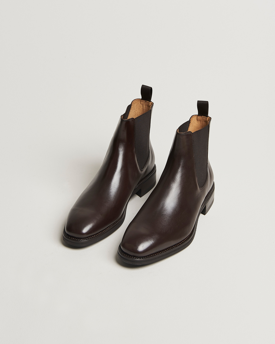 Herren |  | Oscar Jacobson | Chelsea Boots Dark Mud Brown