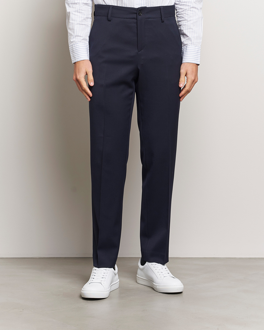 Herren |  | Filippa K | Tailored Drawstring Trousers Navy