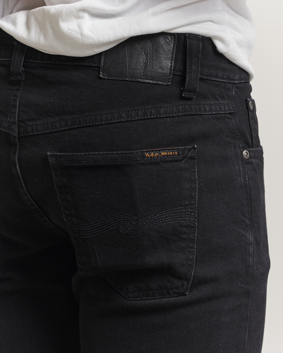 Herren | Jeans | Nudie Jeans | Solid Ollie Jeans Black Steel