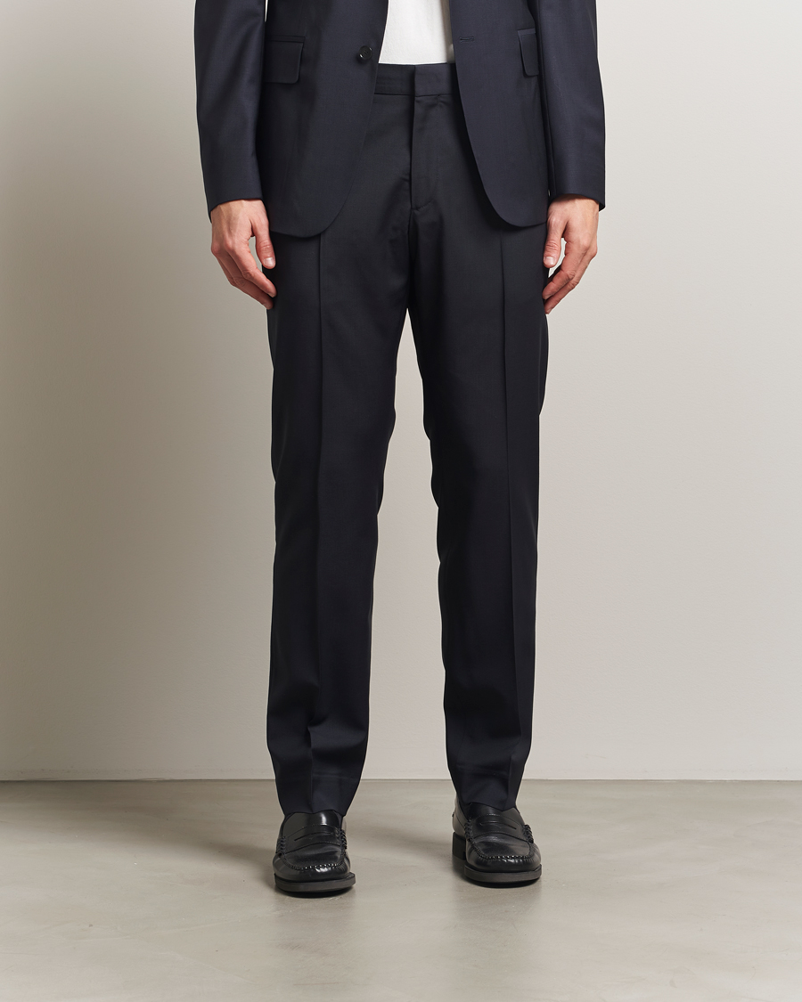 Herren | Hosen | Filippa K | Slim Wool Trousers Dark Navy