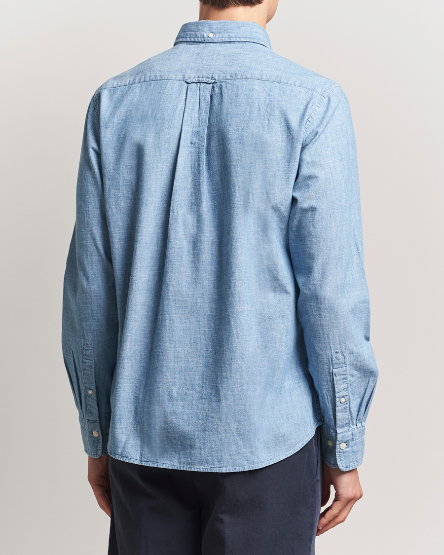 Herren | Hemden | GANT | Regular Fit Chambray Shirt Light Blue